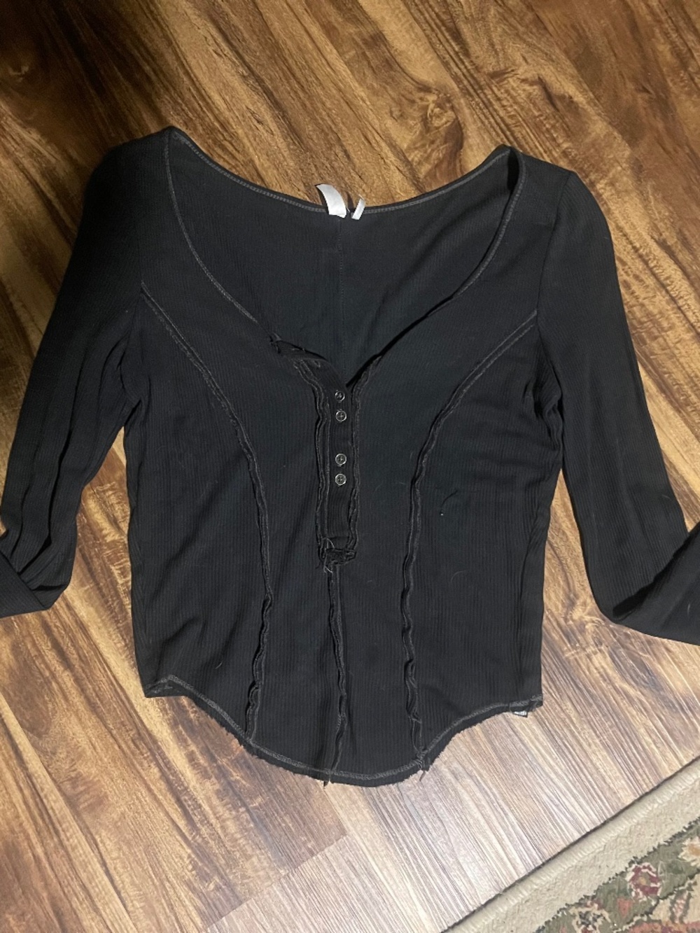 Black long sleeve with details